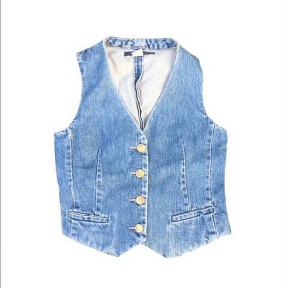 Vintage Y2K Marc Jacobs denim vest S - Picture 1 of 4